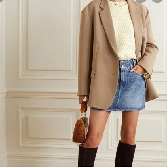 Frame Denim Le Mini Skirt Tassel Edges Frayed Raw Hem Size 27 - Picture 1 of 6